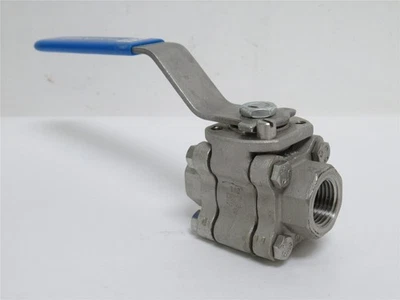 233003 New-No Box; Habonim 05 47P-6666AV/NPT Ball Valve; SS; 1/2NPT; 1500PSI - Image 1 of 4
