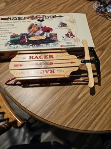 Roadmaster Classic Racer 16" Vintage Look Flexibler Flieger Schneeschlitten Holz & Metall - Bild 1 von 4