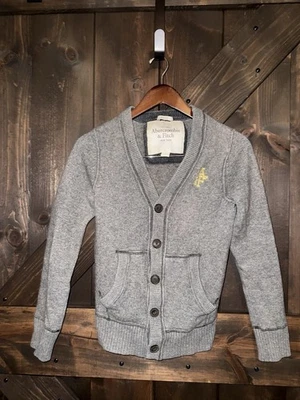 Cárdigan Suéter Mezcla Lana Muscular Abercrombie & Fitch NY DE COLECCIÓN Y2K Talla M Mediana Foto 1 de 4