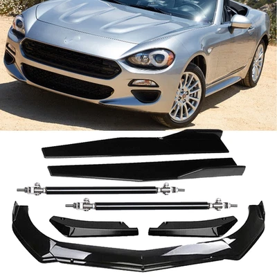 For Fiat 124 Spider 17-20 Front Bumper Lip Spoiler Splitter Side Skirt Rear Lip - Image 1 of 4
