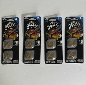 4 Glade Vent Oil Clip Auto - Profumo di pelle calda elimina gli odori fino a 45 giorni HTF - Foto 1 di 7