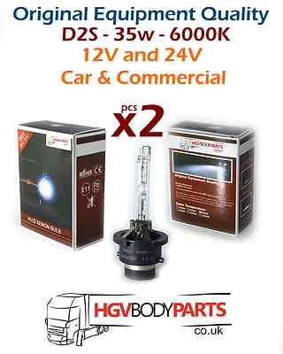 2x D2S Xenon HID Light Bulbs 6000k Car & Commercial OE Quality - Image 1 of 2