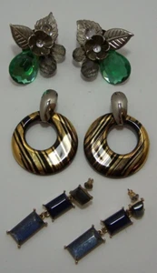 Lot of 3 Pair of Casual Wear Pierced Earrings - Picture 1 of 6