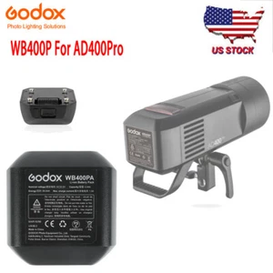 US Godox 2600mAh WB400P Li-ion Battery Replacement For AD400Pro Strobe Flash - Picture 1 of 13