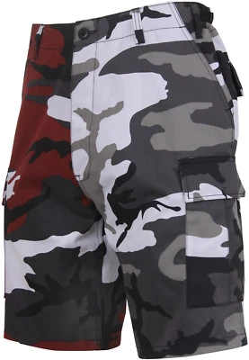 Rothco Two Tone Camo Cargo Shorts Military Fatigues Army Tactical BDU 6-Pocket - Image 1 of 2