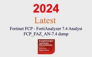 Fortinet FortiAnalyzer 7.4 FCP_FAZ_AN-7.4 dump GUARANTEED (1 month update) - Photo 1/1
