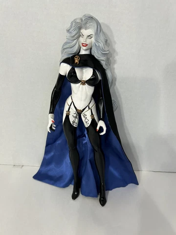 Signed Steven Hughes Brian Pulido Royal Lady Death Blue Bikini 12 In Figure Cover