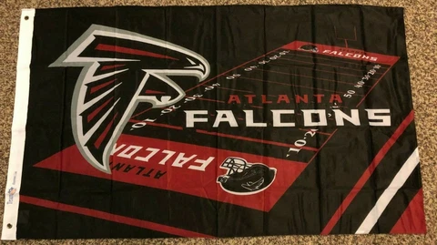 ATLANTA FALCONS FIELD 3x5ft flag superior quality GENUINE NFL Lic us seller Cover