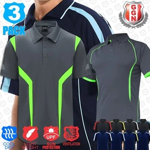 3x Mens Polo Shirts ACTIVE SPORTS WORK CLUB GYM TEAM TRADIES OFFICE UNIFORM - Picture 1 of 66