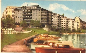 Suecia Estocolmo Kungsklippan vid Klara Sjö postal vintage B94 - Imagen 1 de 2
