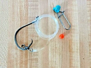 Buscador de peces plataforma de pesca de surf tambor tiburón bagre raya 5/0 gancho fluorocarbono - Imagen 1 de 11