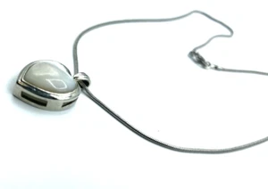 925 Silber Schlangenkette + Herz Anhänger Perlmutt Einlage wunderschön gepflegt - Bild 1 von 8