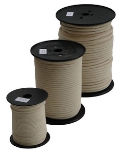 Baumwollseil (ab 0,80€/m) geflochten rund Ø 3 mm bis 12 mm, Schnur Band Kordel