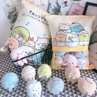 Plush Toy Cartoon Pillow One Bag Biological Cushion San-x Sumikko Gurashi Corner - Image 1 of 4