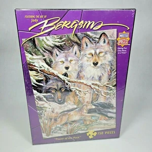 Power of the Pack NEW SEALED 750pc Jigsaw Puzzle 24"x18" Wolf MasterPieces USA - Picture 1 of 5