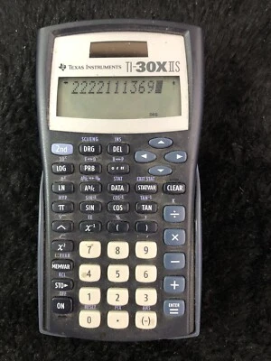 Ti-30x IIS 2-line Scientific Calculator Black2-line display  With Blue Accents - Image 1 of 3