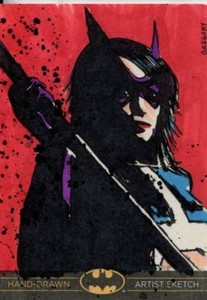 DC Batman The Legend Sketch Card By Alan Scott Gregory