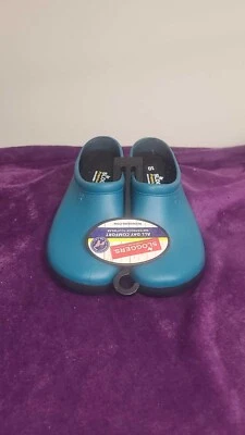 SLOGGERS Zapatos de Goma Zuecos de Jardinería Para Mujer Impermeables Turquesa Talla 10 Foto 1 de 4