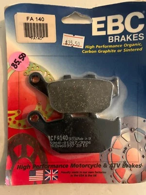 Nuevas pastillas de freno orgánicas EBC FA140 FA 140 Honda Triumph Kawasaki Yamaha Buell Foto 1 de 2