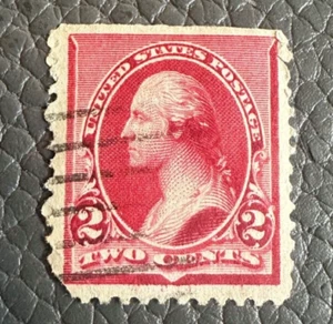 Sello de 2 centavos de 1890 rojo George Washington (A) - Imagen 1 de 2