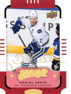 2015-16 Upper Deck MVP Super Script #133 Daniel Sedin/25 - Imagen 1 de 3