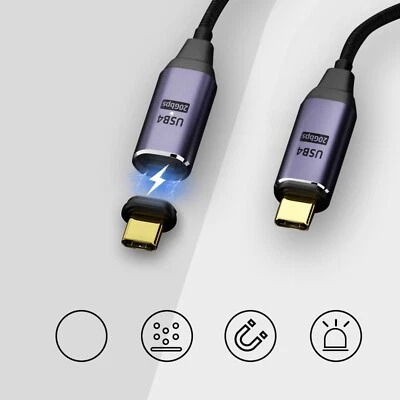 6ft USB 4 Type C TO USB C 5A 100W Power Fast Charging Quick charger Cable 20Gbps - Image 1 of 4