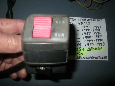  SUZUKI KATANA / MARAUDER правый стартовый переключатель в сборе 37200-45C22 НА ЗАПЧАСТИ - Изображение 1 из 4