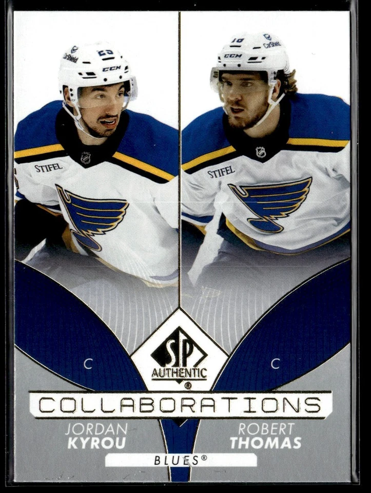 2022-23 SP Authentic Collaborations Jordan Kyrou / Robert Thomas #C-22 - Image 1 of 2