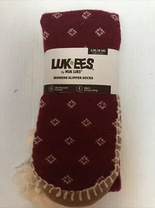 MUK LUK LUK EES WOMEN'S SLIPPER SOX Multi Color SIZE L/XL (8-10) (7-FD-7) - Picture 1 of 7