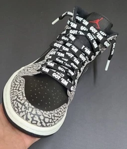 "GOT 'EM"" cordones planos para Air AJ Force Max Jordan Dunk SB 1 - Imagen 1 de 4
