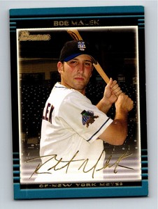 2002 Bowman Draft Picks & Prospects Chrome Bob Malek RC New York Mets #BDP94