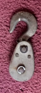 Vintage One Wheel 5/16 Riemenscheibe mit schwerem Haken - Bild 1 von 3