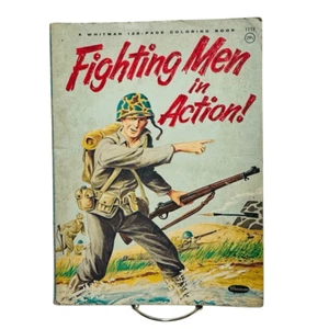 1963 Whitman Fighting Men in Action ARAH coloring book ARMY Military U.S. Forces - Picture 1 of 14