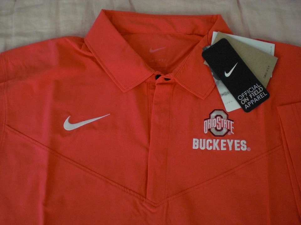 Ohio State Buckeyes Nike Dri-Fit Sideline Coaches Small Polo Shirt