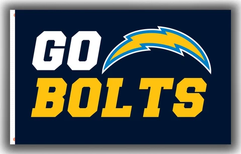 Los Angeles Chargers GO BOLTS Football Memorable Flag 90x150cm 3x5ft best banner Cover