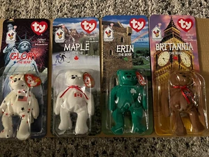 TY BEANIE BABYS MCDONALDS INTERNATIONAL BÄREN SET (4) gebraucht - Bild 1 von 6