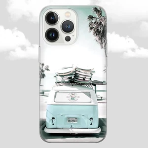 Surfboard Phone case for Apple iPhone 15 14 13 12 11 Xr SE Clear Rubber Slim - Zdjęcie 1 z 13