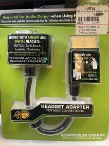 Xbox 360 HDMI Adapter und Analog AV für Headsets NEU VERSIEGELT Verwendung für Gaming - Bild 1 von 3