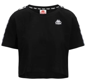 Neu mit Etikett Authentic Medium schwarz-weißes bauchfreies Oberteil und Legging Kappa Logo Set für Damen - Bild 1 von 16