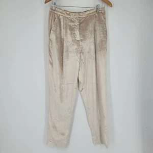 Habitual Velvet Champagne Trousers Cropped Pants Women's Size 6 NWT - Picture 1 of 9
