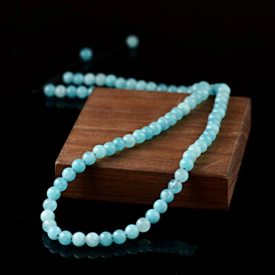 21" Fashion Men Women Lava Tigers Eye Yoga 8/10mm Bead Necklace Gemstone - Image 1 of 4