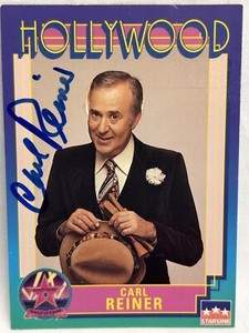 Carl Reiner Comedian Writer #96 Signed Hollywood Starline Trading Card 1991