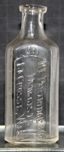 H.L. PARTRIDRIDGE & CO. LA CROSSE WIS. embossed medicine bottle v. 1890's - Picture 1 of 6