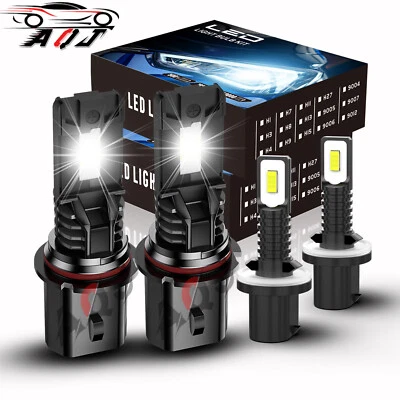 For Dodge Ram 4000 1997-1998 4x 6000k LED Headlight High/Low + Fog Lights bulbs - Image 1 of 4