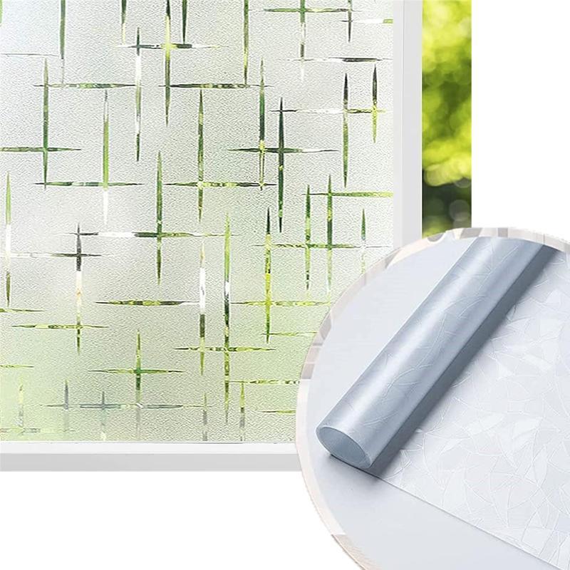 Pellicola Per Vetri Autoadesiva - Motivo Privacy, Bianco, 44,5x300 Cm, Opaca, Blocco UV, Per Bagno, Ufficio