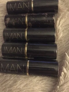 Set X 5 IMAN LUXURY MOISTURING LIPSTICK 031 Kinky Pink Condition Is New & Sealed - Picture 1 of 4