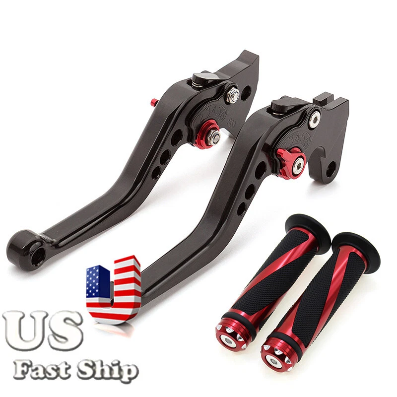 For Suzuki TL1000S 1997-2001 2000 1999 CNC Short Brake Clutch Lever Hand Grips - Image 1 of 4