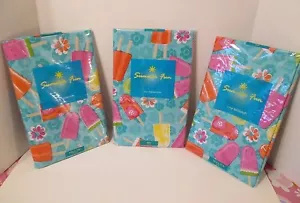NIP ELRENE SUMMER FUN Popsicle Party Vinyl Wipe Off Tablecloth~Oval~Oblong~Round - Picture 1 of 12
