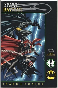 SPAWN BATMAN BILD COMICS VERSION DYNAMIC FORCES SIGNIERT FRANK MILLER DF COA DC - Bild 1 von 3