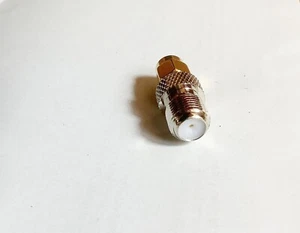 SMA Male Connector To F Type Male Jack Adapter Straight Converter - Picture 1 of 2